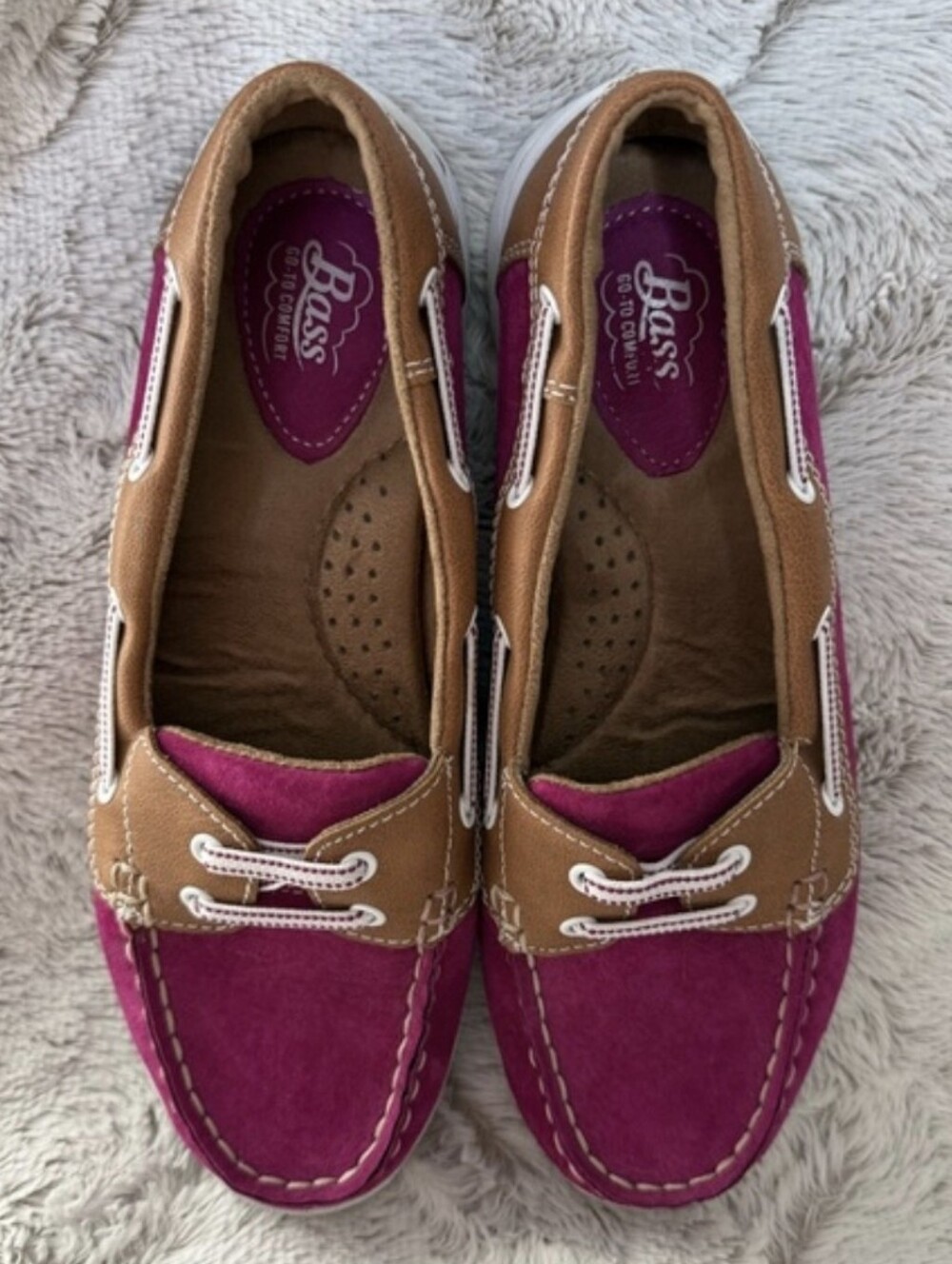 BASS 6½ Deck Shoes Revived! SAME Comfort + Artsy Bold RETRO FLAIR 80s MEET 00's! - Picture 13 of 15